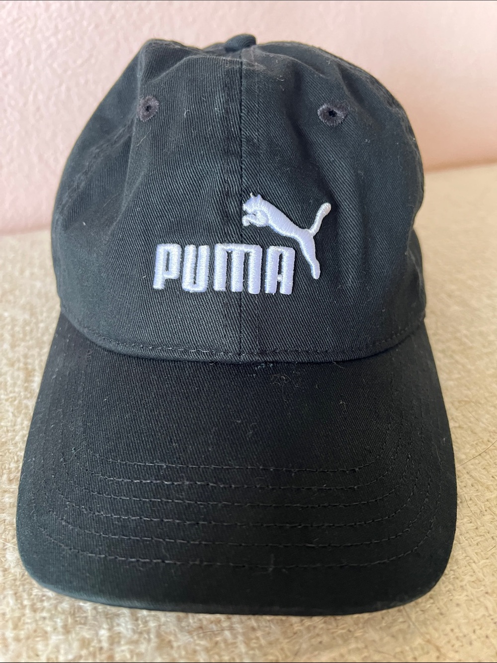 🧢 Puma Women’s Black Cap with White Logo 🧢
